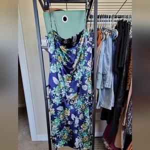 FASHION NOVA The Mood Is Blooming Cowl Neck Midi Dress